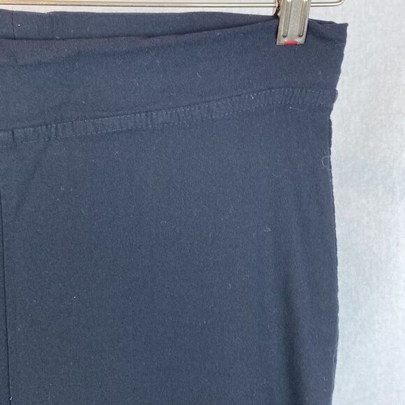 Joseph Ribkoff Black Slit Hem Straight Leg Pants 10 - Picture 3 of 6